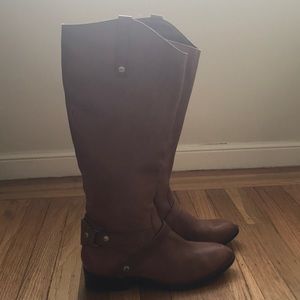 Liz Claiborne brown leather riding boots